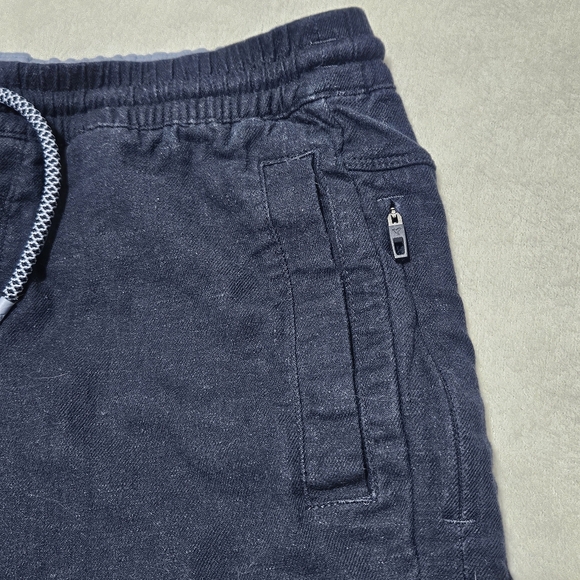 Birddogs Tech Linen Shorts Navy S 7" Inseam Linen Blend - Picture 9 of 13